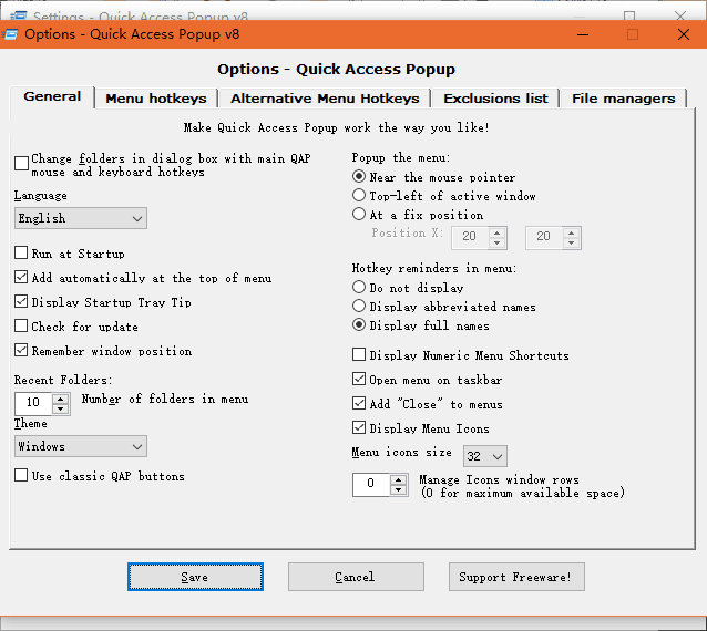 Quick Access Popup 绿色版