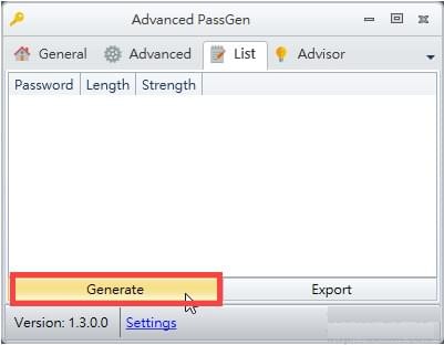 密码生成工具(Advanced PassGen) v1.6绿色版